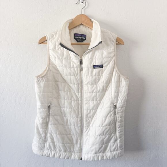 Patagonia Nano Puffer Vest in Birch White - Picture 2 of 7